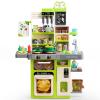 Letapapa Kids Play Kitchen Set, Kitchen Toys with Realistic Sound & Light, Cooking Stove, Sink, Play Food and Kitchen Accessories, Kitchen Playset Gifts for Toddlers Girls Boys view 1