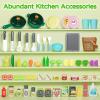 Letapapa Kids Play Kitchen Set, Kitchen Toys with Realistic Sound & Light, Cooking Stove, Sink, Play Food and Kitchen Accessories, Kitchen Playset Gifts for Toddlers Girls Boys view 2