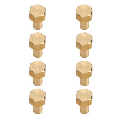 Akozon 8Pcs 1/24 RC Hex Nut - Premium Brass RC Wheel Lock Nut Set - Ideal Replacement for Axial SCX24 - Wear & (8mm)