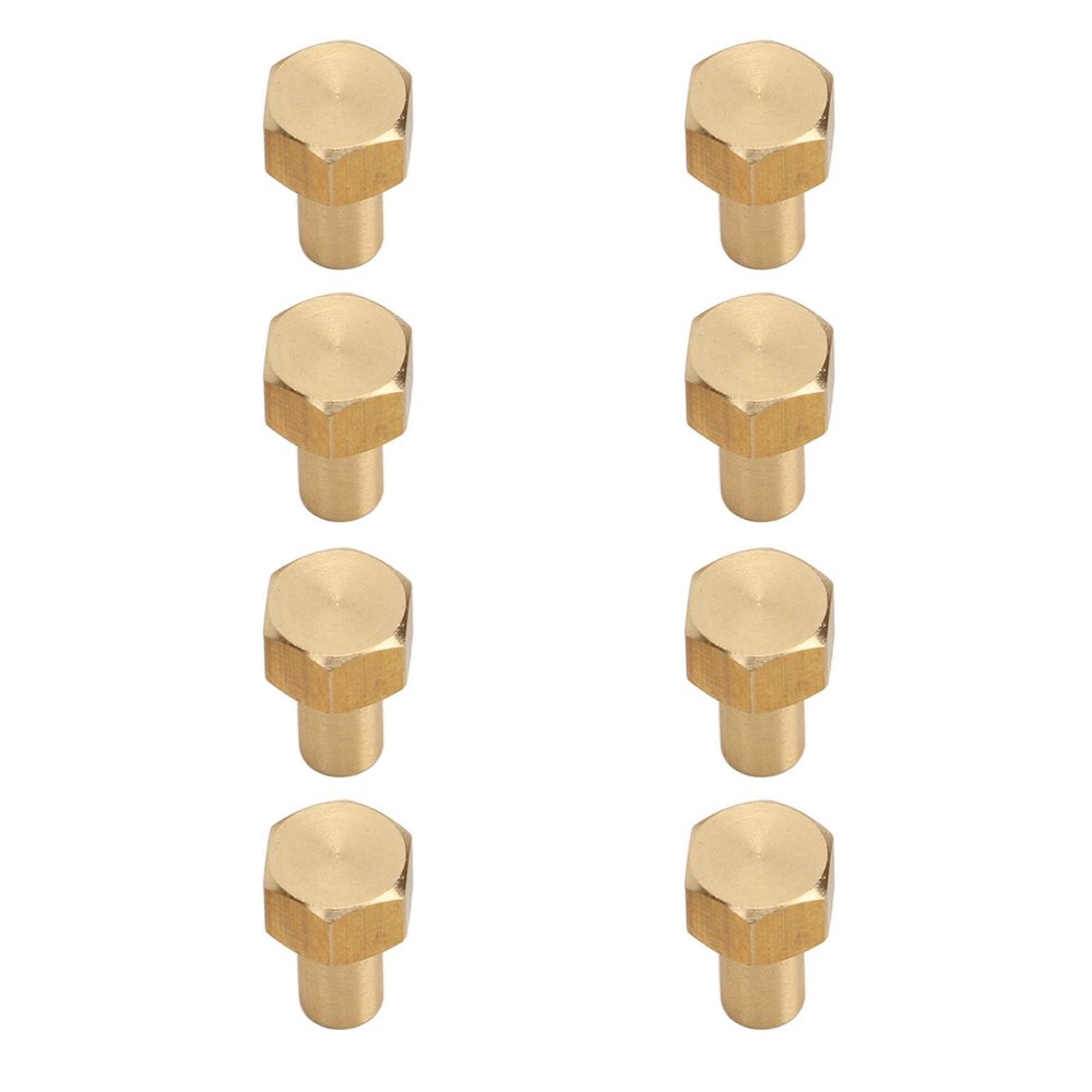 Akozon 8Pcs 1/24 RC Hex Nut - Premium Brass RC Wheel Lock Nut Set - Ideal Replacement for Axial SCX24 - Wear & (8mm)