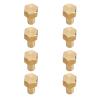 Akozon 8Pcs 1/24 RC Hex Nut - Premium Brass RC Wheel Lock Nut Set - Ideal Replacement for Axial SCX24 - Wear & (8mm) view 1