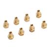 Akozon 8Pcs 1/24 RC Hex Nut - Premium Brass RC Wheel Lock Nut Set - Ideal Replacement for Axial SCX24 - Wear & (8mm) view 3