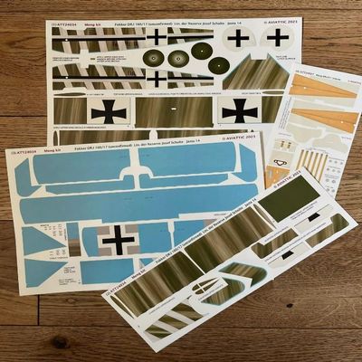 Aviattic ATT24034 1/24 (Meng) Fokker DR.I 160/17 Ltn. der Reserve Josef Schulte