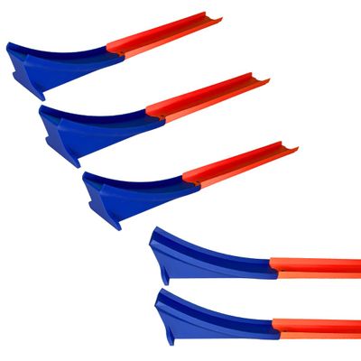 Racetrack Ramp Compatible With Hot Wheels Tracks | Create Epic Racecar Jumps | Connector for Racetracks | Made in USA (Jump Ramp, 5 Pack)