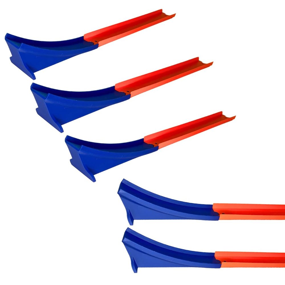 Racetrack Ramp Compatible With Hot Wheels Tracks | Create Epic Racecar Jumps | Connector for Racetracks | Made in USA (Jump Ramp, 5 Pack)