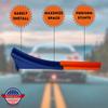 Racetrack Ramp Compatible With Hot Wheels Tracks | Create Epic Racecar Jumps | Connector for Racetracks | Made in USA (Jump Ramp, 5 Pack) view 4