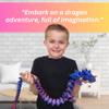Amerimaker Huge 30" Color-Changing, Articulated Dragon - Made in USA - 3D Printed, 3D Dragon 24 Rainbow - Valentines Day Gift for Boys and Girls (Red/Purple/Blue) view 3