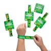 Fun Express Personalized St. Patricks Day Slap Bracelets with Card, Bulk 50 Pieces view 1