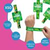 Fun Express Personalized St. Patricks Day Slap Bracelets with Card, Bulk 50 Pieces view 2