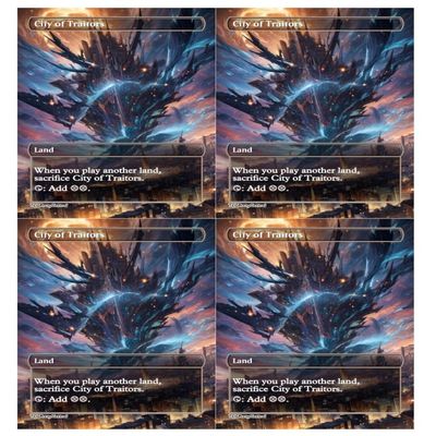 4x | City of Traitors | Anime | Full Art | Foil or Non-Foil (Non Foil)