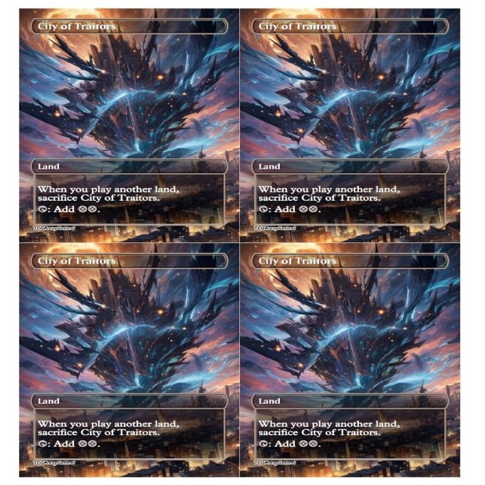 4x | City of Traitors | Anime | Full Art | Foil or Non-Foil (Non Foil)