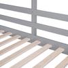 DUORUIMI Playhouse-Inspired Style Wooden Twin Over Full Bunk Bed, Loft Bed with Playhouse, Farmhouse, Ladder and Guardrails, Compatible with Girls Boys Teens (Gray-Play-TOF),bed frame, jq-632 view 4