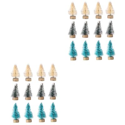 Cabilock Pcs Miniature Christmas Tree Xmas Desktop Decoration Mini Tabletop Christmas Tree Christmas Decoration Miniature Cedar Tabletop Xmas Tree