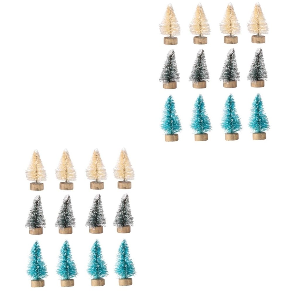 Cabilock Pcs Miniature Christmas Tree Xmas Desktop Decoration Mini Tabletop Christmas Tree Christmas Decoration Miniature Cedar Tabletop Xmas Tree