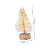 Cabilock Pcs Miniature Christmas Tree Xmas Desktop Decoration Mini Tabletop Christmas Tree Christmas Decoration Miniature Cedar Tabletop Xmas Tree view 3