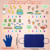 Aizweb Felt Board for Toddlers,Flannel Board Stories for Preschool Learning Activities,Kindergarten Classroom Must Haves,Five Little Monkeys,Five Little Ducks,Daycare Essentials view 2