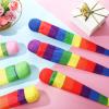 Leyndo 12 Pcs 26 Inch Throw and Catch Balls with Rainbow Tail, Soft Sports Play Comet Balls Playground Toys Bulk for Kids Adults Games and Activities Fun Throwing School (Vivid) view 3