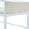 DUORUIMI Playhouse-Inspired Style Wooden Twin Over Full Bunk Bed, Loft Bed with Playhouse, Farmhouse, Ladder and Guardrails, Compatible with Girls Boys Teens (Gray-Play-TOF),bed frame view 4
