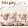 Litherr S Sublimation Stuffed Bear Clothes Shirt Fit 8-12 Inch Plush Animal Tiny Blank Stuffed Animal Tshirt Easy Matching Doll Accessory Make Your Unique Stuffed Doll Outfit view 3