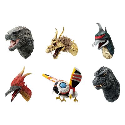Ichibansho Figure - Godzilla x Kong: The New Empire - Godzilla Monster Head Magnet (Complete Set of 6), Bandai Spirits Zakka