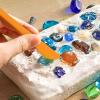 3sets Plastic Dig Tool Set: Archaeological Excavation Tool Kit Dino Dig Kit with Mini Hammer Chisel Brush Scraper for Gems view 4