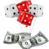 Money dollar bill balloons,casino dice shape helium balloons for Casino theme party decorations, Education Learning/Casino night/poker night party decoration view 1