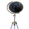 ANTIQUE AURA World Black globe with white tripod stand. view 3