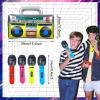 10pcs Inflatable Instruments Party Props Rock Star Toy Set Inflatable Saxophone Bass Rock Microphone Rock Electric Guitar Recorder Suitable for Various Music Parties(Versatile Style) view 3