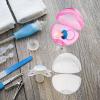 JOINPAYA 4pcs Pacifier Holder Case Portable and Organizer for Travel and Easy to Clean for Storing Pacifiers Transparent view 3