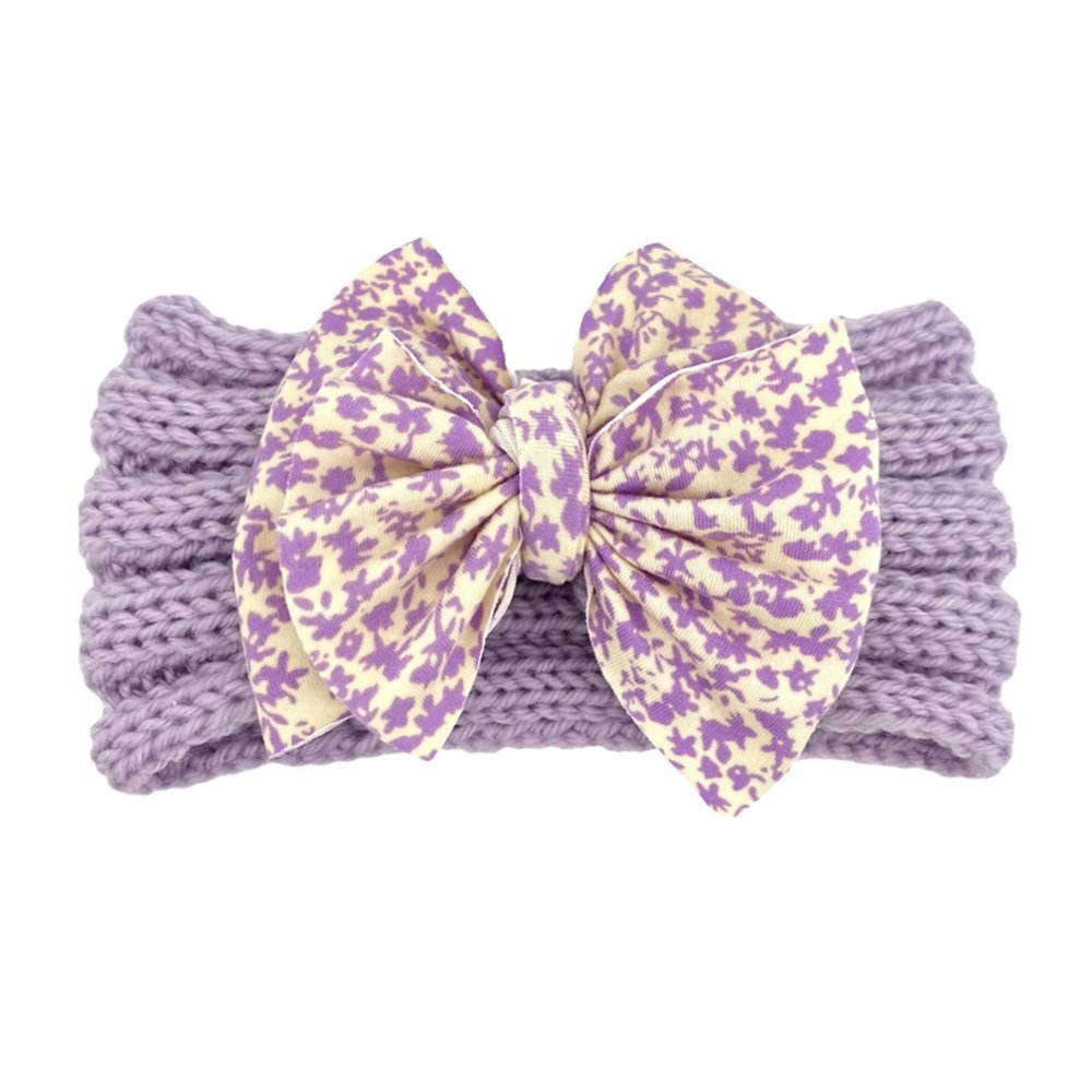 AIMAOMI Personalized Girls Headband Baby Girls Headband Girls Embroidered Headbands Newborn Headbands with Bow (D, One Size)