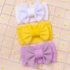 AIMAOMI Baby Headbands Elastic Cute Bows Head Wrap Stretchy Knot Headbands with Hair Bows Hairbands Hair Bows Headbands (Purple, One Size) view 2