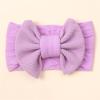 AIMAOMI Baby Headbands Elastic Cute Bows Head Wrap Stretchy Knot Headbands with Hair Bows Hairbands Hair Bows Headbands (Purple, One Size) view 3