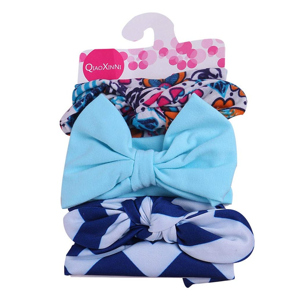 AIMAOMI Baby Girl Headbands Bows Handmade Headwrap Hairbands Stretchy Hair Accessories for Newborn Infant Toddler Baby (E, One Size)