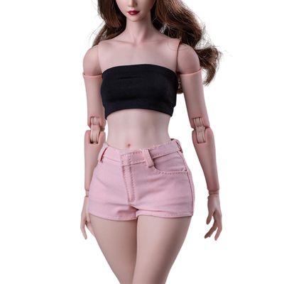 1/6 Scale Female Clothes,Female Elastic Shorts Hot Pants Clothing for 12inch PH TBL JO Worldbox Action Figure Body (Pink)