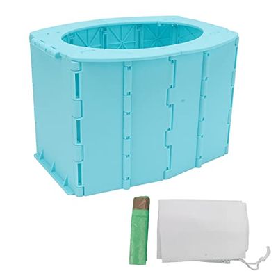 Kids Portable Toilet, Portable Design Folding Toddler Training Potty Lightweight and Compact Emergency Potty Stable and Camping Potty Chair Seat