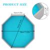 RERIVER Dice Rolling Tray, Blue Felt Lined PU Leather Octagon Dice Tray for Dungeon Crawler Games view 3