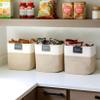 NaturalCozy 13 Inch Cube Storage Bins Cotton Rope Woven Baskets for Organizing 3-Pack | 13 x 13 Storage Cubes | Fabric Square Storage Baskets for Shelves Organizer, Kids Toy Bins, Closet Baby Nursery view 4