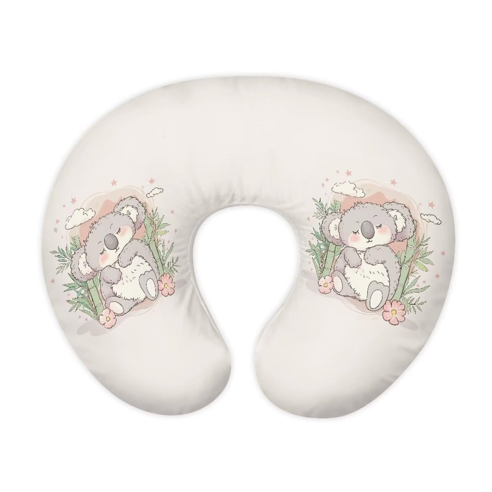 Hechitok Koala Nursing Pillow Cover Slipcover, Breastfeeding Newborn Infant Feeding Cushion Cover Pillow Slipcovers for Breastfeeding Moms
