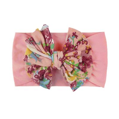Baby Nylon Headbands Hairbands Hair Bow Elastics for Baby Girls Newborn Infant Toddlers Kids Baby Headband Bows (Hot Pink, One Size)