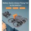 Battery Anti Release Clip Holder Flight Tail Compatible for DJI Avata 2 Drone Flying Snap Protective Cover Battery Quick-Release Anti-Drop Frame Fixed Bracket Drone Accessories (Black) view 2