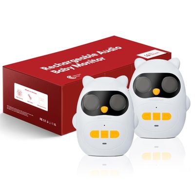 Audio Baby Monitor with Rechargeable Battery, Walkie Talkies for Kids with Two-Way Talk and Clear Sound, 1000 Ft Range, Indoor Outdoor Intercom Toys for Family Games, Outside, Camping, Hiking