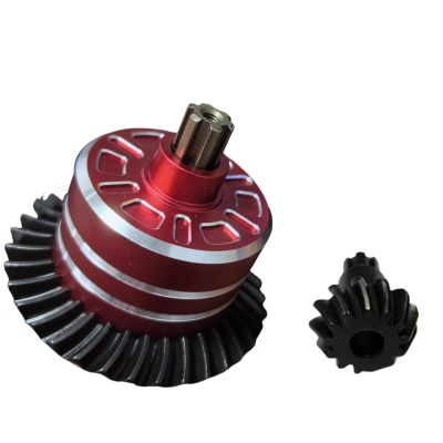 SDSLD Full Metal Differential Set (37T & 13T Gears) -Upgrade for Arrma Bigrock Granite Kraton Outcast Senton Vorteks Typhon 1/10 & 1/8 Scale Vehicles (ARA310956) Red