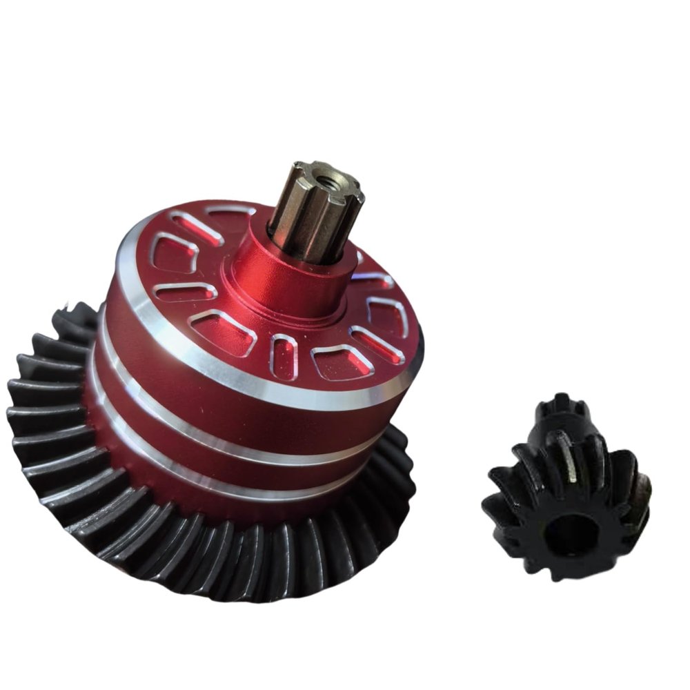 SDSLD Full Metal Differential Set (37T & 13T Gears) -Upgrade for Arrma Bigrock Granite Kraton Outcast Senton Vorteks Typhon 1/10 & 1/8 Scale Vehicles (ARA310956) Red