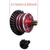 SDSLD Full Metal Differential Set (37T & 13T Gears) -Upgrade for Arrma Bigrock Granite Kraton Outcast Senton Vorteks Typhon 1/10 & 1/8 Scale Vehicles (ARA310956) Red view 3