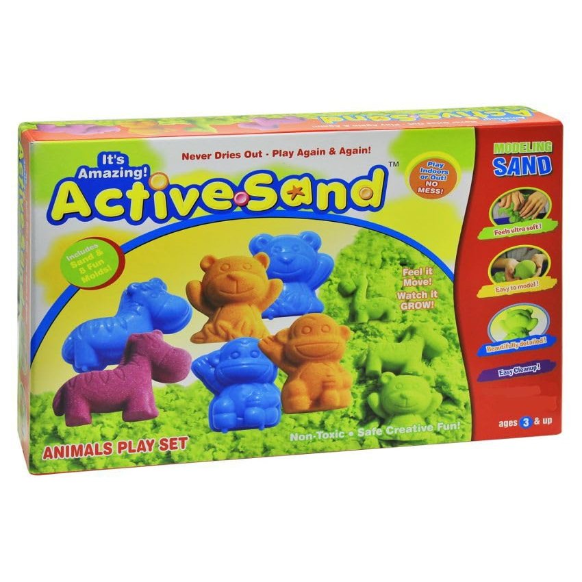 Generic Active Sand Sea Creatures Play Set, Multi Color Indoor/Sport Outdoor Fun Party Play Game (Active Sand Game)