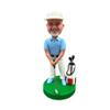 Custom Bobbleheads- Blue Suit Bobblehead Customized,Handmade Personalized Bobblehead Sculpture Gifts for Dad from Daughter, Green view 1