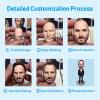 Custom Bobbleheads- Blue Suit Bobblehead Customized,Handmade Personalized Bobblehead Sculpture Gifts for Dad from Daughter, Green view 2
