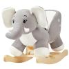 FUNLIO Elephant Baby Rocking Horse for Toddlers 6 Months to 3 Years, Cute & Graceful Grey Elephant Rocker for Baby Girl, Stuffed Plush Ride-on Rocking Animal, Easy to Assemble, CPC & CE Certified view 1