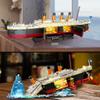 INSOON Titanic Building Set with Light, 2 in 1 Titanic Ship 3.6mm Mini Building Block 1883 PCS, Ship Model with Glacier Display Stand, Building Brick Toy Gift for Adults Teens Boys Girls 10 11 12+ view 2