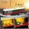 INSOON Titanic Building Set with Light, 2 in 1 Titanic Ship 3.6mm Mini Building Block 1883 PCS, Ship Model with Glacier Display Stand, Building Brick Toy Gift for Adults Teens Boys Girls 10 11 12+ view 3